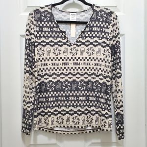 Pink Victoria's Secret Sleep / Lounge Top Sz S
